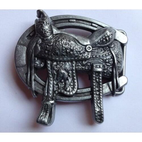 Western buckle with silver SW-B2015 suitable for 4cm wideth belt with continous stock free shipping
