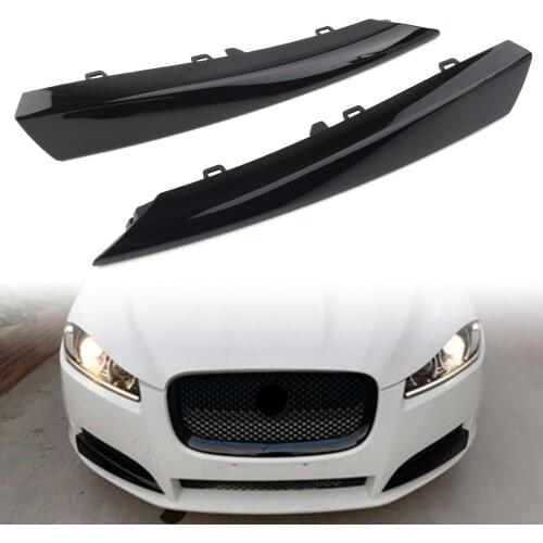 Car Front Bumper Grille Insert Side Cover Trim Right For Jaguar XF 2012 2013 2014 2015 ABS Plastic Black