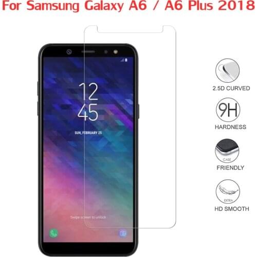 2.5D 0.26mm 9H Protective Glass For Samsung Galaxy A6 Plus 2018 Screen Protector Toughened protective film For Samsung A6 Glass