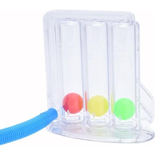 3 Balls Breathing Exerciser Lung Function Improvement Trainer Respiratory Spirometry Breath Measurement System