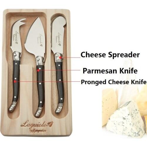 3pcs Laguiole Rainbow Butter Knife Cheese Spreaders Knives Colorful Cheese Knife set Kitchen Tool Dinnerware set Xmas Gift