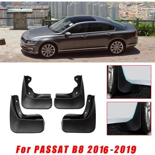 4pcs Car Mud Guards For VW Magotan Passat B8 2015 2016 2017 Fit No Drill Mud Flaps Flare Splash Guards Kits Molded Accessories