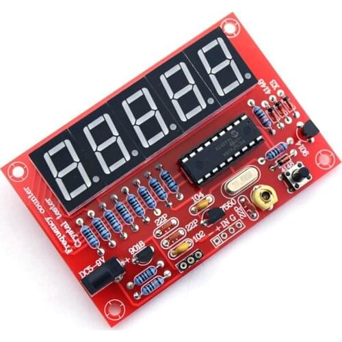 50 MHz Crystal Oscillator Frequency counter Testers DIY Kit 5 Resolution Digital Red
