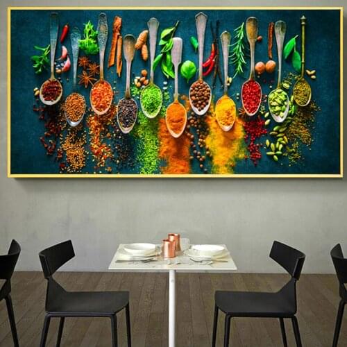 80x160cm Herbs and Spices Diamond Painting Wall Art Mosaic Diamond embroidery Full Picture for Restaurant Room Decor EE1634