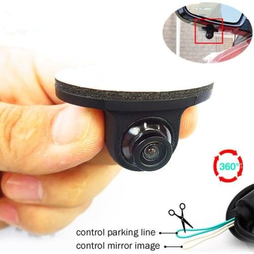 12V Mini CCD Coms HD Night Vision 360° Degree For Car Rear View Camera Front Camera Front View Side Backup Camera Car Stylin