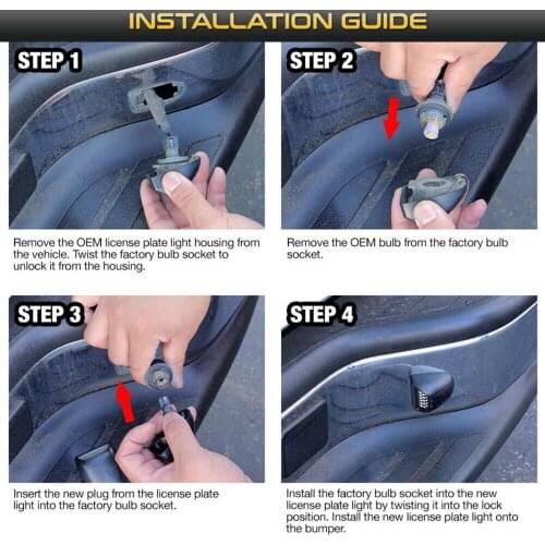 Bumper License Light Cover For Chevrolet Avalanche Silverado Left/right Parts Rear Auto 1 pair Portable