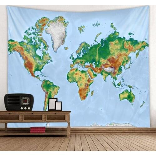Color world map tapestry wall hanging witch tapestry celestial decor wall decor bedroom tapestry wall hanging tapestry aesthetic