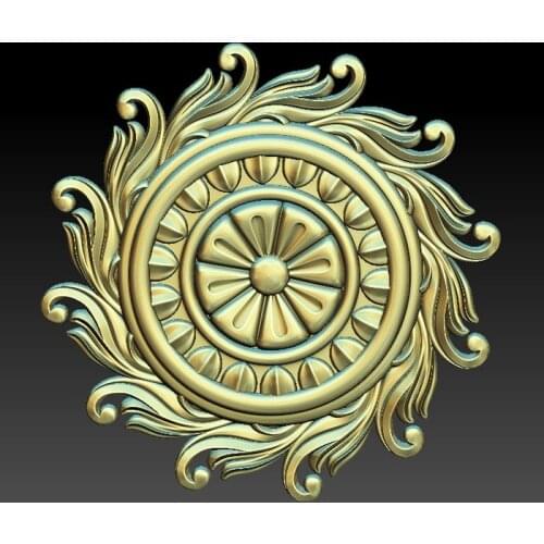 Flower 3d model relief for cnc carving engraving in STL file format Home decoration decor