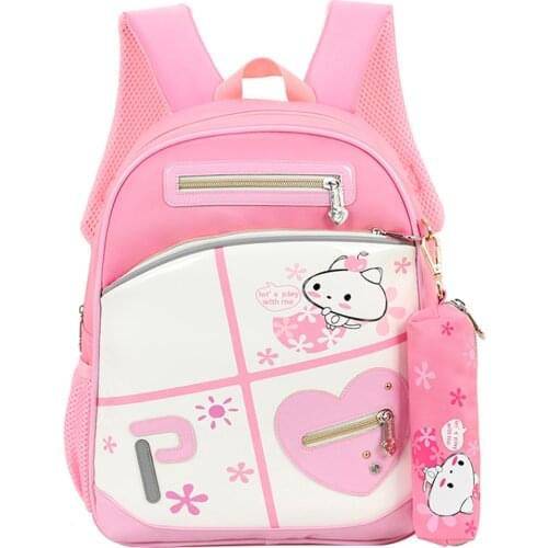 Backpack Schoolbag Children School Bags for Grades 1-3 Boys Girls Big Capacity Waterproof Satchel Kids Book Bag Mochila