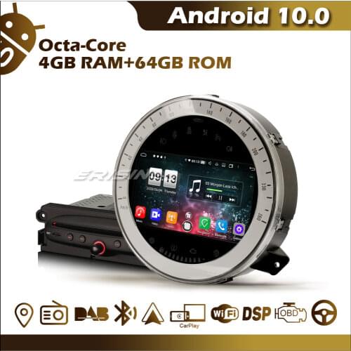 ES8711M 8-Core Car Radio 7" GPS Navigation DAB RDS CarPlay DSP WiFi 4G Bluetooth OBD USB Camera SD for BMW Mini Cooper 2006-2013