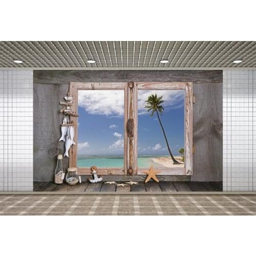 Lyavshi Summer Sea Fish Starfish Palms Tree Tropical Scenery Photography Backdrops Photo Backgrounds For Photo Studio Photocall