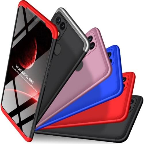 3 in 1 Hybrid Full Protection Cover For OPPO A15 Case Hard PC Armor Phone Cover For OPPO A 15 Ultra Thin Cases Coque