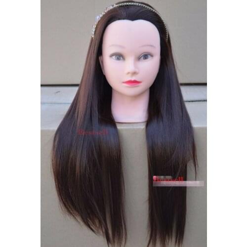 Hot Sale Mannequin Professional Hairdressing Training Head 100% High Temperature Fiber Mannequin Head Hair Great Quality Dummy