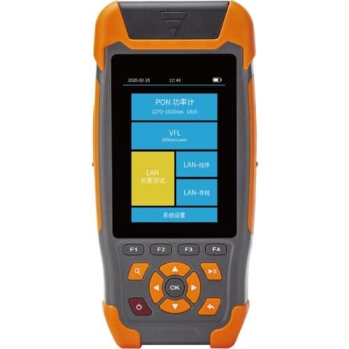 5 in 1 PON Power Meter Fiber Cable Testing Instrument Pass or Fail Function 1310 1490 1550nm In Service GPON EPON Live Checking