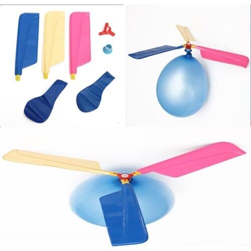 Classic Sound Balloon Helicopter UFO Kids Toy Aircraft Helicopter Party Filler Flying Outdoor Toy Gifts For Children Babies