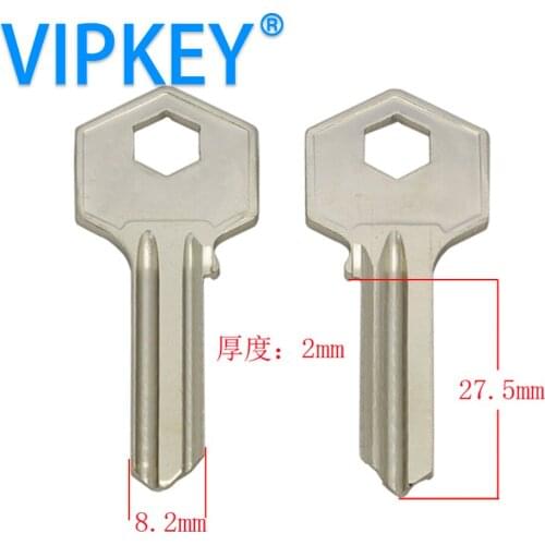 A127 thickness short hexogon fada blank door key