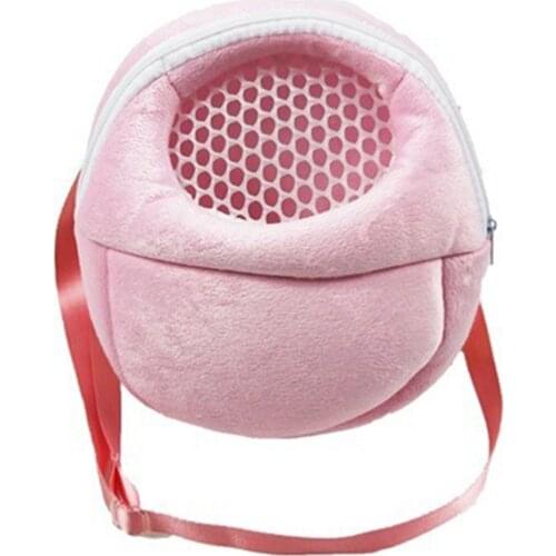 Small Pet Carrier Rabbit Cage Hamster Chinchilla Travel Warm Bags Guinea Pig Carry Pouch Bag Breathable Pet Cage Rat Leash