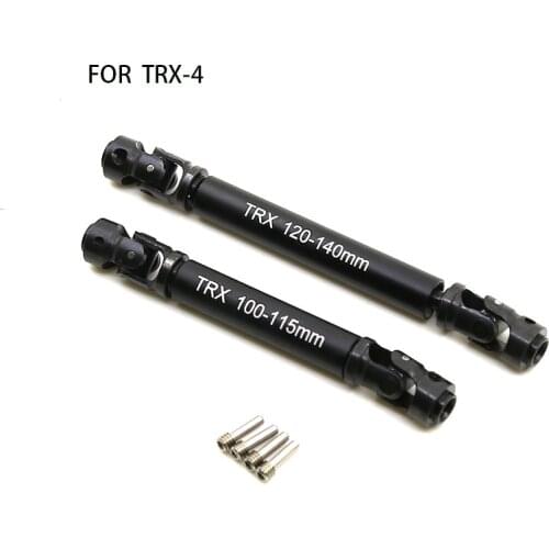 TRX-4 Metal Transmission Shaft Heavy CVD 120-140mm 100-115mm For 1/10 RC Crawler Car Defender TRX4 324mm Wheelbase