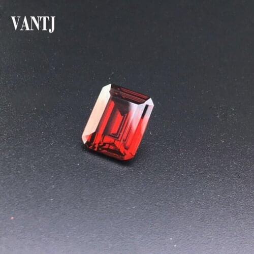 VANTJ Natural Garnet Loose Gemstone Oct Birdnest Cut Diy for Silver Gold Women Colorful and Dreamy Jewelry