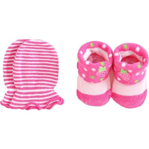 LionBear Baby Socks+Gloves sets for Boys Girls Infant Cotton Soft Unisex 0-3 Months Newborn No Scratch Mittens Baby Accessories