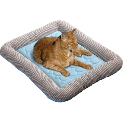 Dog Mat Cooling Summer Pad Mat For Dogs Cat Blanket Breathable Pet Dog Bed Summer Washable For Small Medium Large Dogs