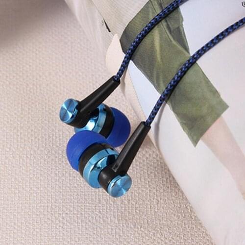 Wired Earphone In-Ear Design Brass Plastic Universal Wired Headset for Home