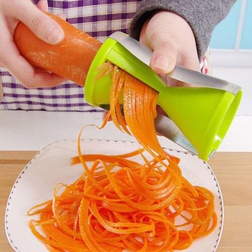 Vegetable spiral slice fruit cutter kitchenware gadgets cutter creative spiral funnel kitchen tool
