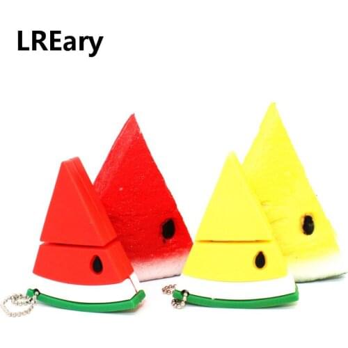2020 new usb flash drive pendrive 64gb 128GB pen drive cartoon watermelon 4gb 8gb 16gb 32GB memory stick u disk Fruit model gift
