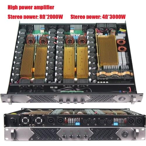 Paulkitson XT42000+ Professional Digital Power amplifier 3000W 4 Channel Stage Audio Speaker For Stage Studio DJ Karaoke Drive