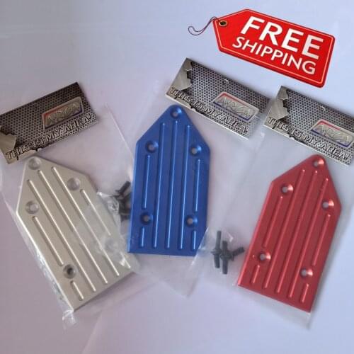 Area CNC alloy rear chassis armor bottom protection for Losi 5ive-t KMX2 Rovan LT 1/5 rc car DTT
