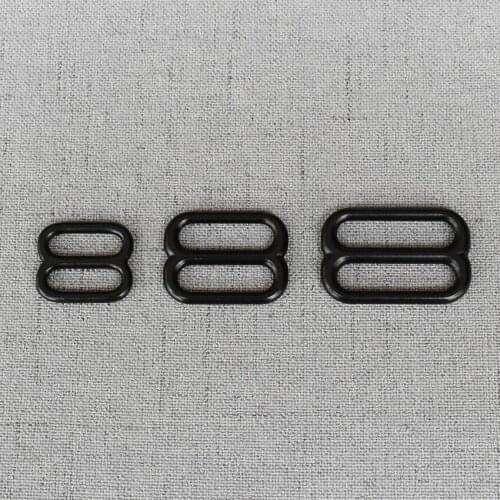 1 Pcs/Lot 15mm 20mm 25mm Metal Adjuster Sliders Tri-Glides DIY Bag Loop Clasp Belt Straps Garment Sewing Accessories Hardware