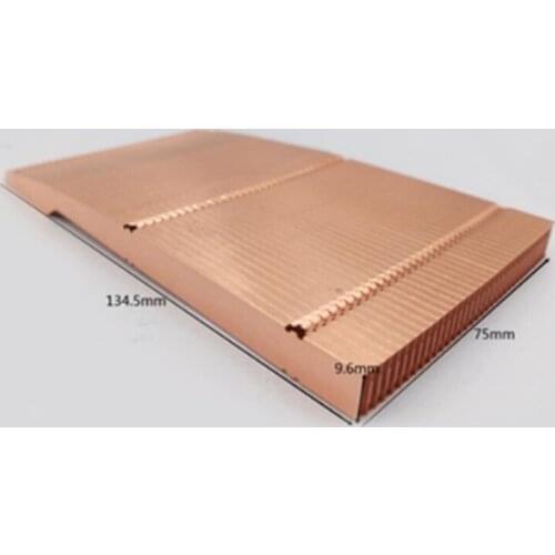 1pcs Full Copper Rectangular Heat Sink Welding Scattered Notebook Projector 75mm Length 134.5mm Width 9.6mm Thickness