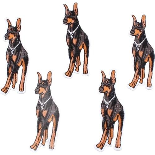 10pcs/lot Lifelike Dog Patch Embroidered Animal Sticker DIY Jeans Coats Fabric Appliques Handmade bags Pants Badge Iron Patches