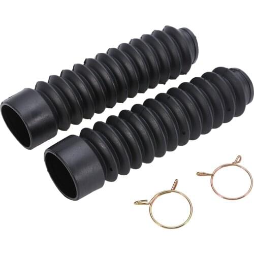2pcs Universal Motorcycle Front Fork Cover Protector Gaiter Gator Boot Shock Absorber Dust Guard for Motorcross Off-road