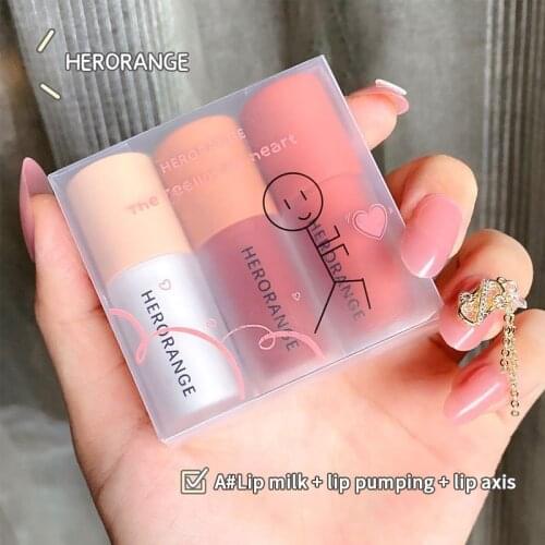 3pcs/set Crystal Jelly Liquid Lip Gloss Set Moisturizing Mini Fruit Long Lasting Portable Lip Tint Lipstick Winter Gift TSLM1