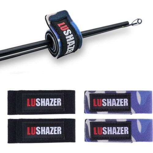 8pcs Fishing Rod Wrap Bundle Elastic Fishing Rod Fastening Strap Belts Rod Tie Fish Tackle for Fishing Outdoor Outside (Black)