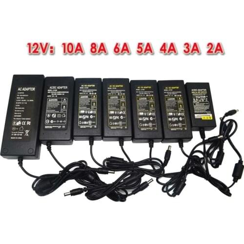 AC100-240V DC 12V2A Universal Power Adapter 12 Volt 2000mA Charger US,EU Plug Power Supply CCTV Security Camera Led Strip