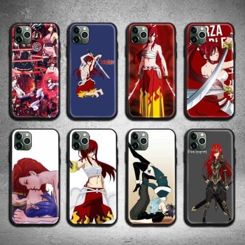 TOPCASHOP Erza Scarlet Fairy Tail Phone Case for iphone 12 pro max mini 11 pro XS MAX 8 7 6 6S Plus X 5S SE 2020 XR case