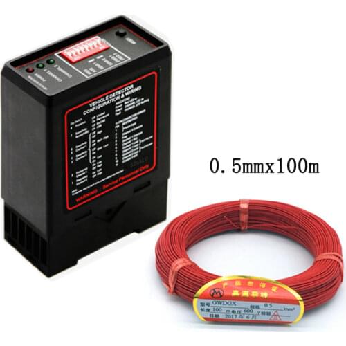 Galo 6pcs/Lot Vehicle Presence Detector/Safety Exit Single Loop Detector For Gate Barrier With 50M 0.75mm Wire