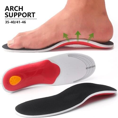 INCHNEG 3D Arch Support Flat Feet insole High Women Men orthopedic Foot pain reusable Unisex orthopedic foot shoe pad