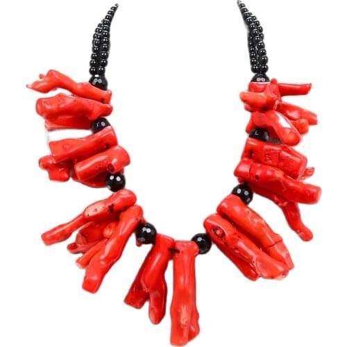 GG Jewelry 20" Huge 38-45mm Orange Coral Onyx Necklace
