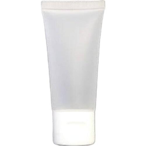 Cosmetic Squeeze Tube Frosted Empty Cosmetic Containers 40ml Clear Emulsion Packaging Soft Tube Refillable Travel Bottle 50pcs