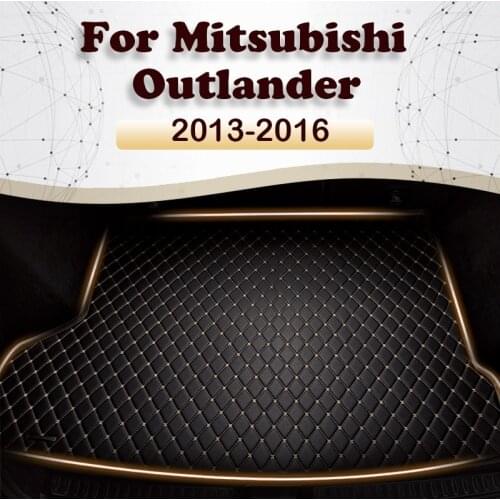 Car trunk mat for Mitsubishi outlander FIVE SEAT 2013 2014 2015 2016 cargo liner carpet interior accessories cover