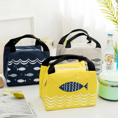 2020 New Childrens Kids Students Lunch Bags Insulated Cool Bag Picnic Bag School Lunchbox Lunch Case