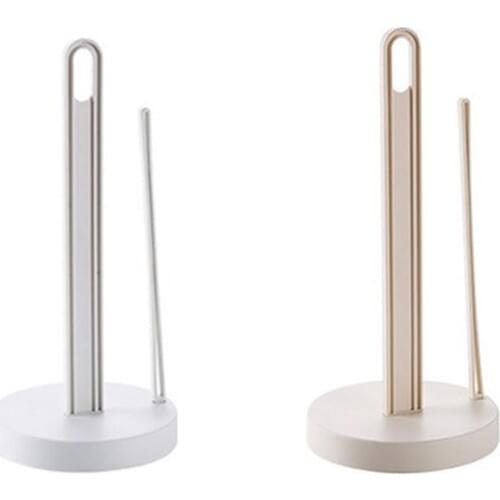 New Toilet Kitchen Paper Towel Roller Tissue Holder Plastic Rack Desktop Floor Vertical Napkins Stand Bathroom Storage