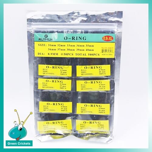 Wholesale 500pcs/bag 0.9mm wire diameter 31mm ~ 40mm Watch Waterproof O Ring kit,Watch O-Ring set for Watchmakers