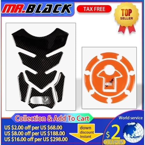 Orange 3D Motorcycle Reflective Fuel Tank Sticker Cover Pad Motorbike Decoration Decals for KTM DUKE 390 13-14 DUKE 200 12-14