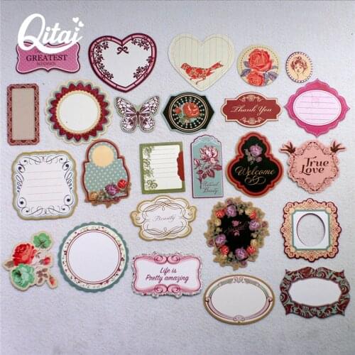 QITAI 25pcs die cut paper embellishments DIY Scrapbooking Photo Album Crafts Card Decoration by kids handmade SF211