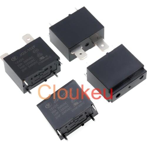 Relay HF102F- JQX-102F-P-12VDC 24VDC 20A 4pin