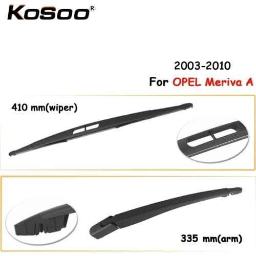 KOSOO Auto Rear Car Wiper Blade For OPEL Meriva A ,410mm 2003-2010 Rear Window Windshield Wiper Blades Arm,Car Accessories